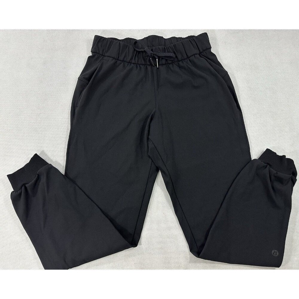 Lululemon Black On The Fly Jogger 7/8 25” Pant Full On Luxtreme Womens 4 EUC